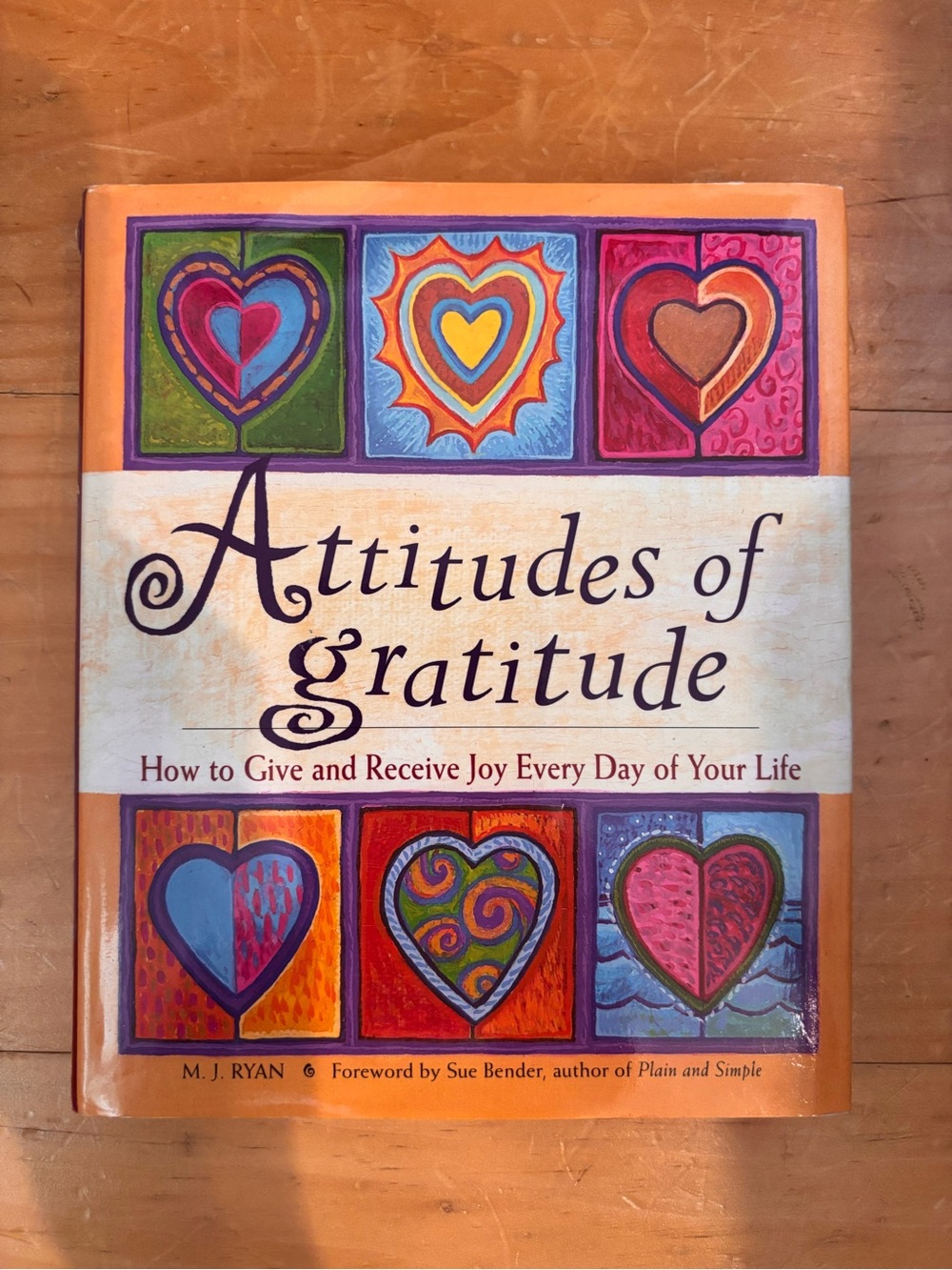 Attitudes of Gratitude Hardcover Book - Colorful Heart Cover